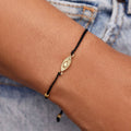 Gold Sunburst Eye Charm Bracelet