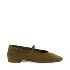 Sweetheart Olive Suede Ballet Flat