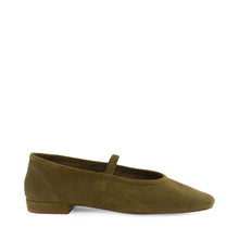 Sweetheart Olive Suede Ballet Flat