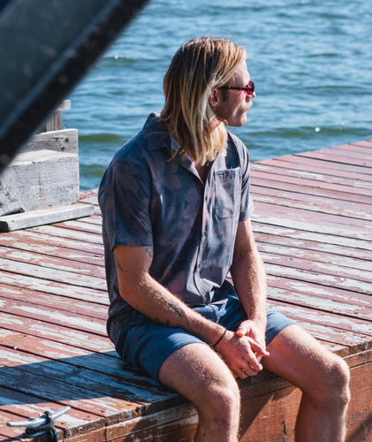 Garwood Mauve Floral Button Up Shirt