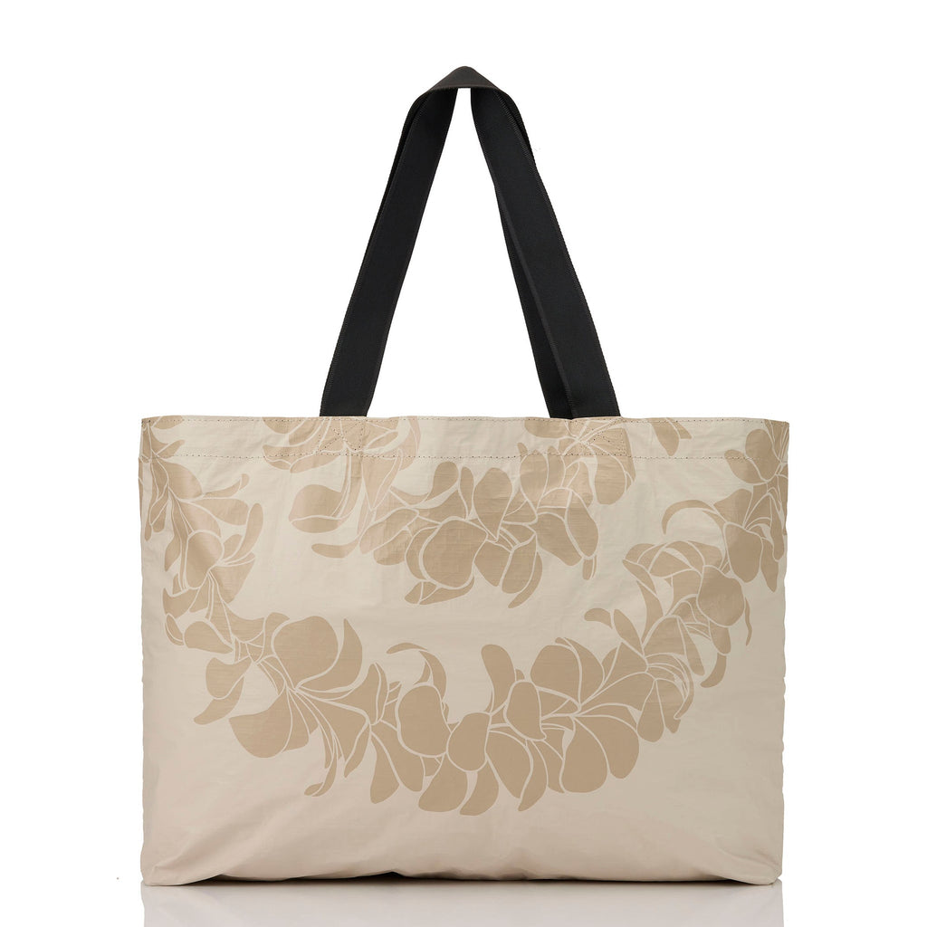 Plumeria Lei Sandstone Holo Holo Tote