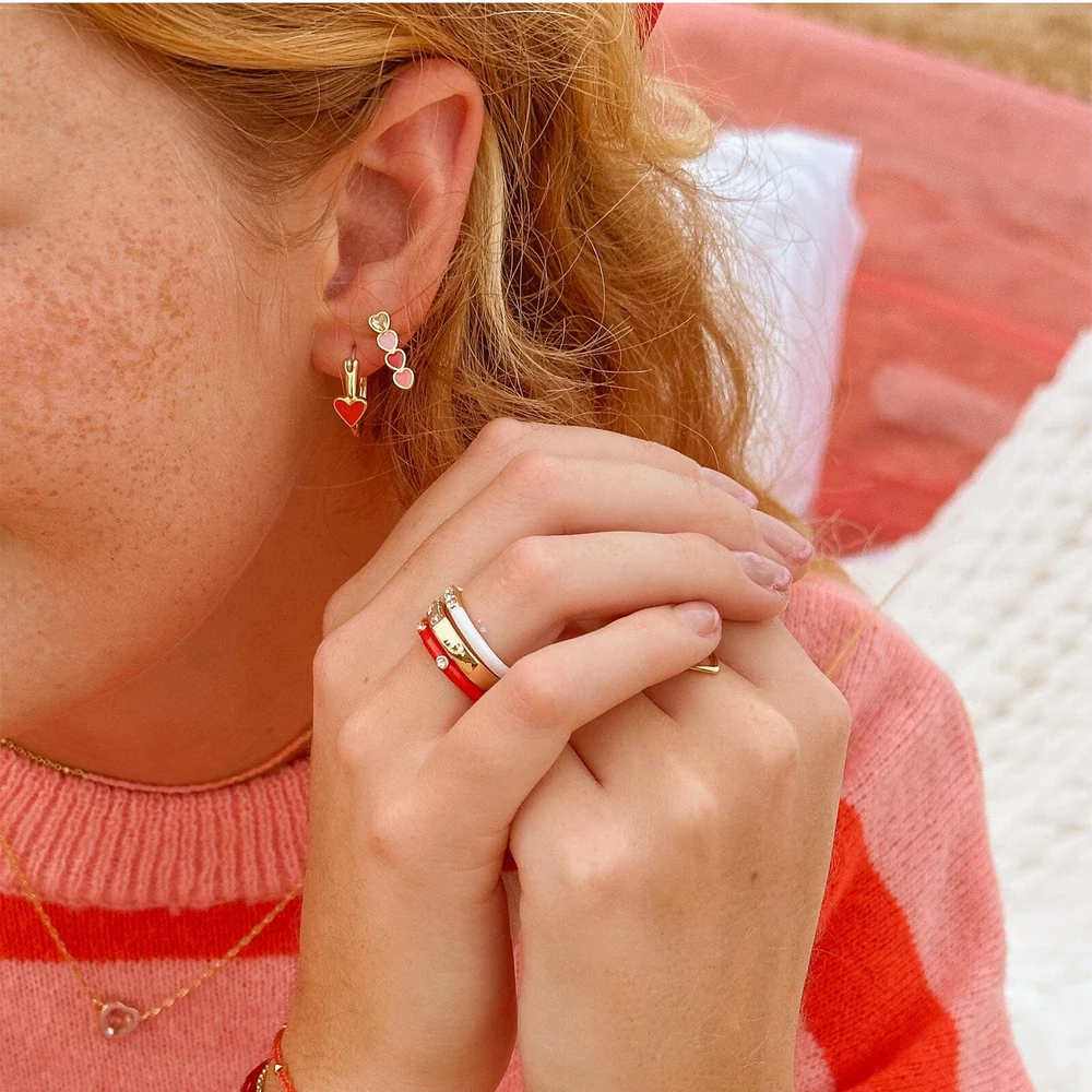 Petite Heart Hoops