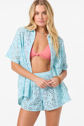 Jenna Stratosphere Eyelet Cover-Up Top