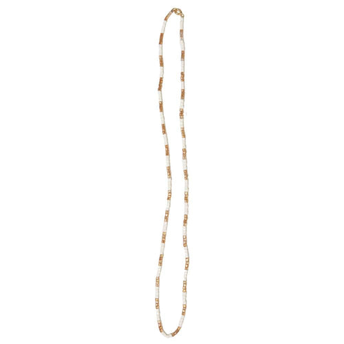 Everly Ivory & Gold Luxe Seed Bead Necklace