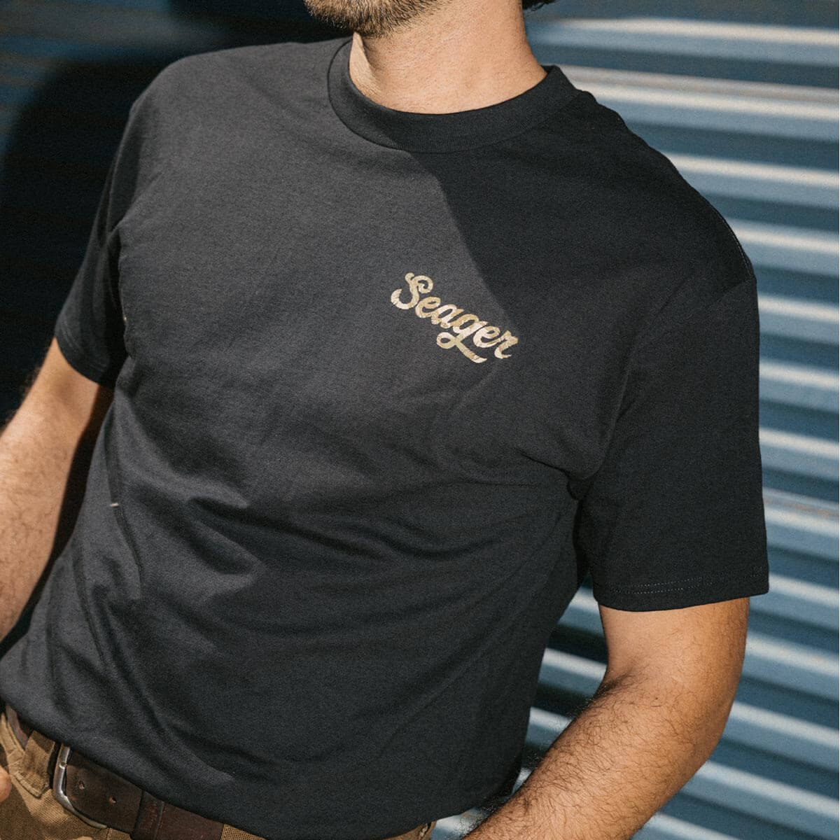 Russ Camo Fill Black Tee