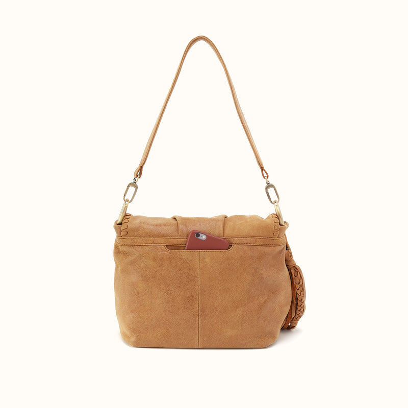 Harley Buffed Whiskey Convertible Shoulder Bag