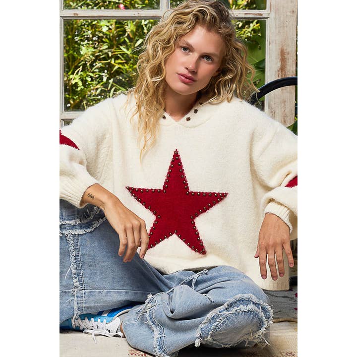 Red Star Hoodie Sweater
