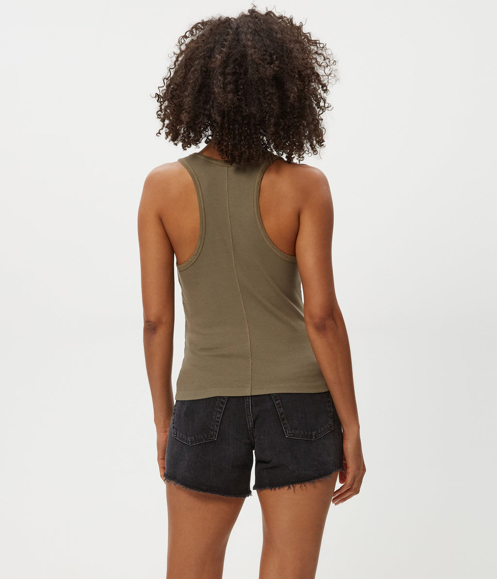 Cher Rib Scoop Neck Tank