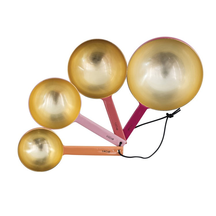 Gold Enamel Measuring Cups