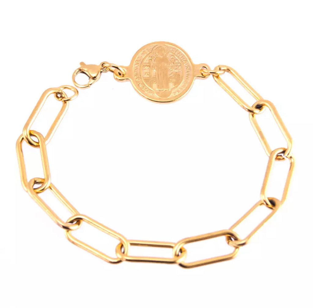 St. Benedict Coin Bracelet