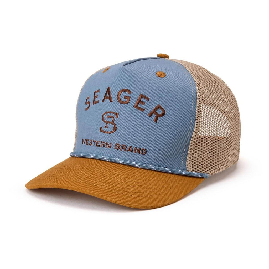 Branded Blue / Tan Snapback