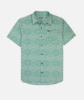Garwood Teal Woven Button-Up