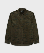 Shoals Cord Olive Print Shirt
