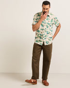 Shoreline Lily Pad Linen Button-Up