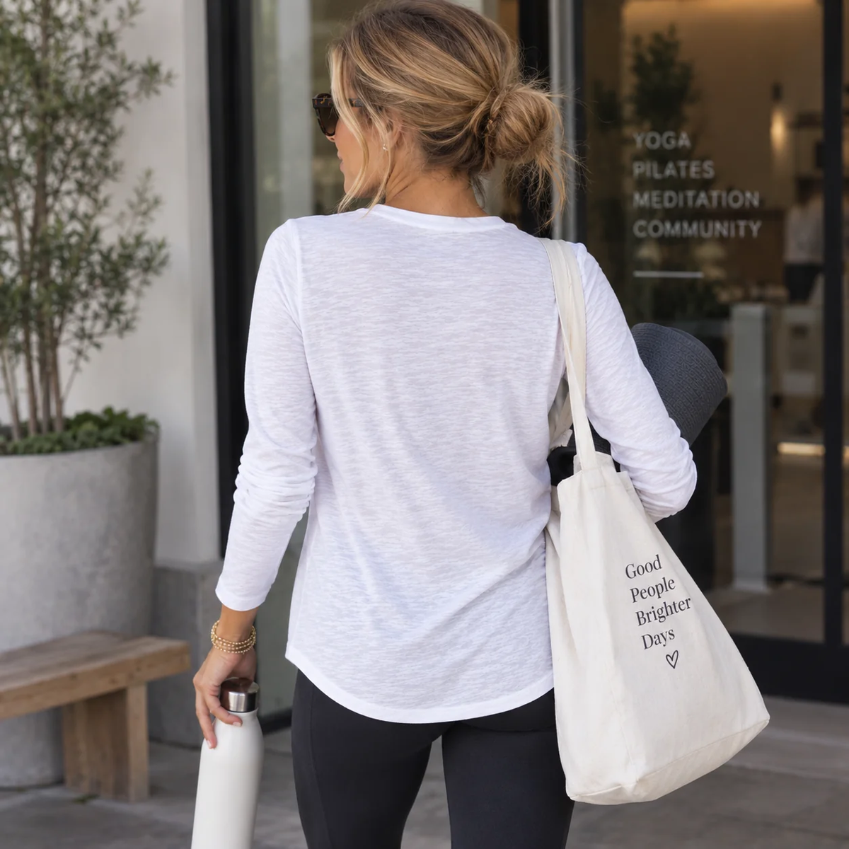 CYA White L/S Tee