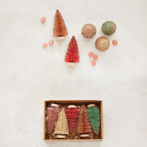 Colorful Bottle Brush Tree Boxed Set