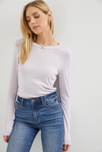 Round Neck Long Sleeve Tee