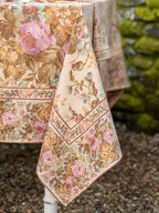 Eternal Rose Antique Tablecloth