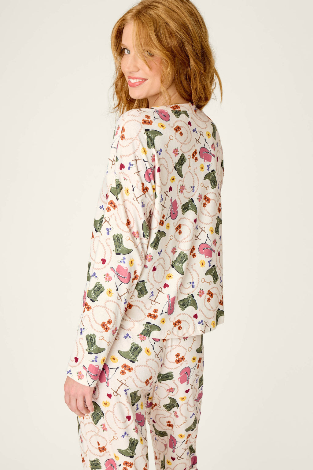 Saddle Up PJ Long-Sleeve Top