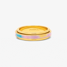 Gold Tie Dye Fidget Ring