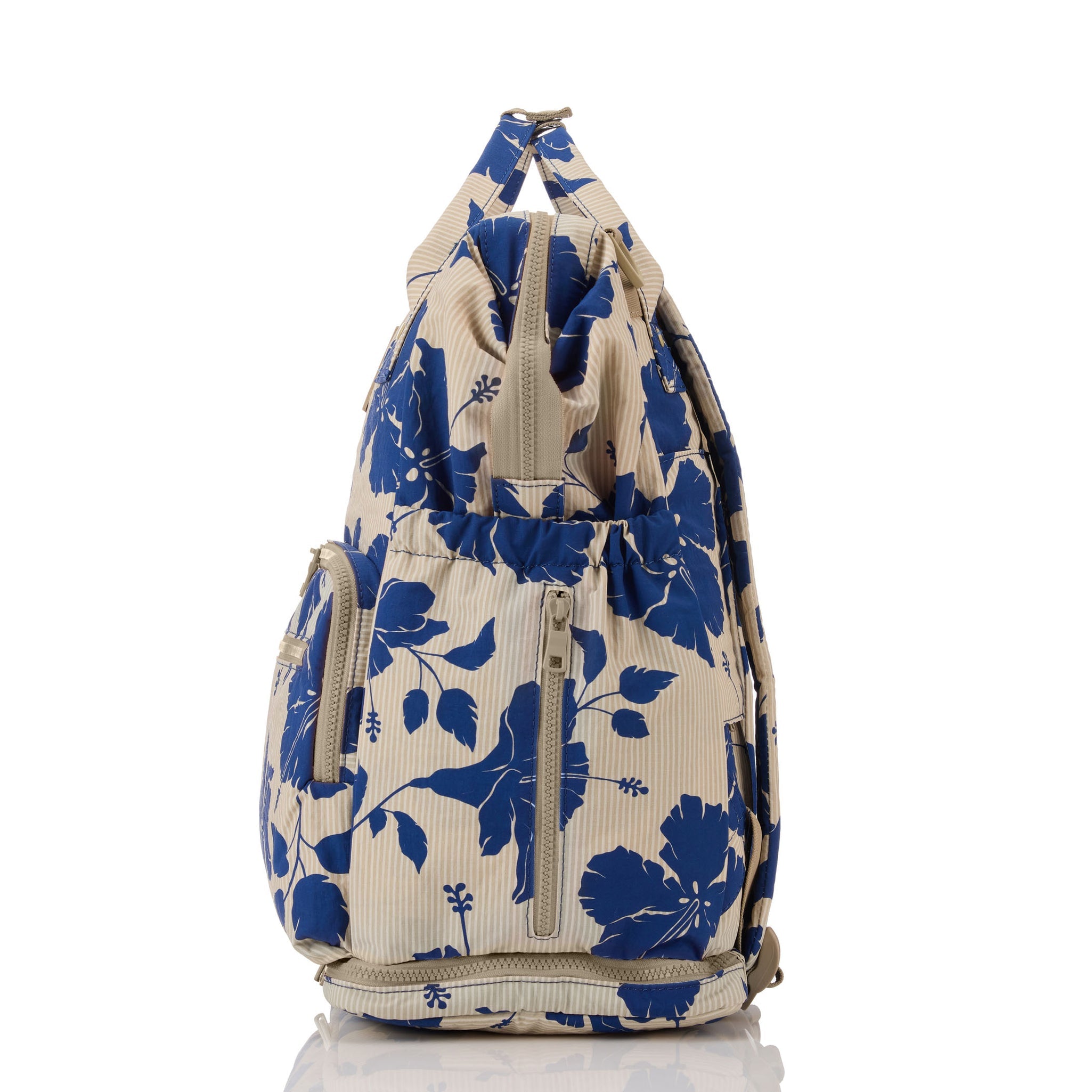 Salina Navy Tiny Stripe Le Bébé Backpack