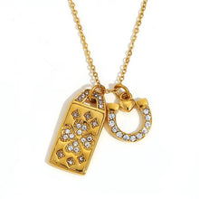 Lucky Girl Syndrome CZ Charm Necklace