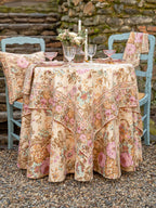 Eternal Rose Antique Tablecloth
