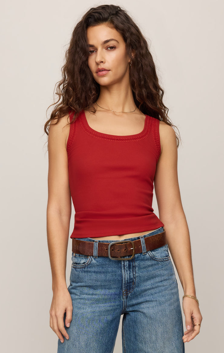 Larkin Chili Pepper Embroidered Tank