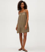 Emree Crochet Trim Mini Dress