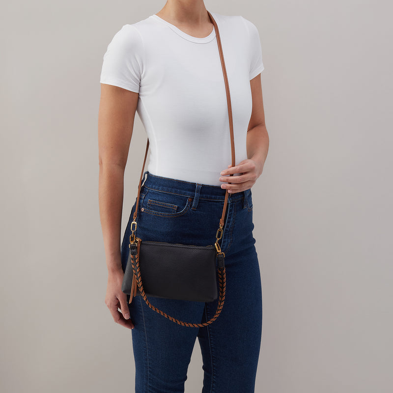 Darcy Black / Tan Crossbody Bag
