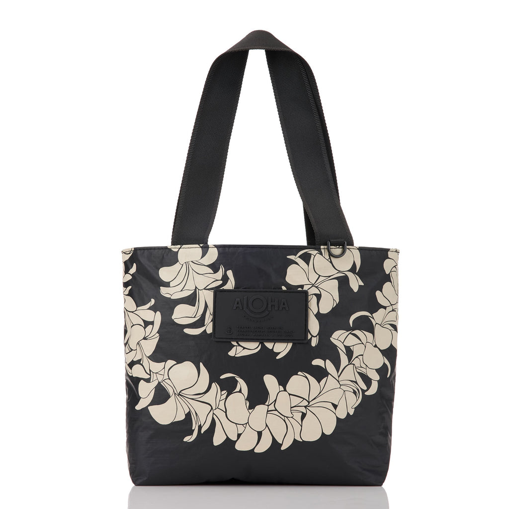 Plumeria Lei Sandstone Mini Tripper Tote