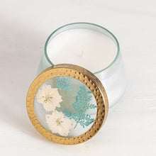 Pacific Coast Medium Pressed Floral Candle