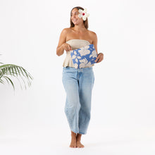 Salina Navy Tiny Stripe MID Pouch