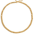CZ Gold Figaro Cuban Chain