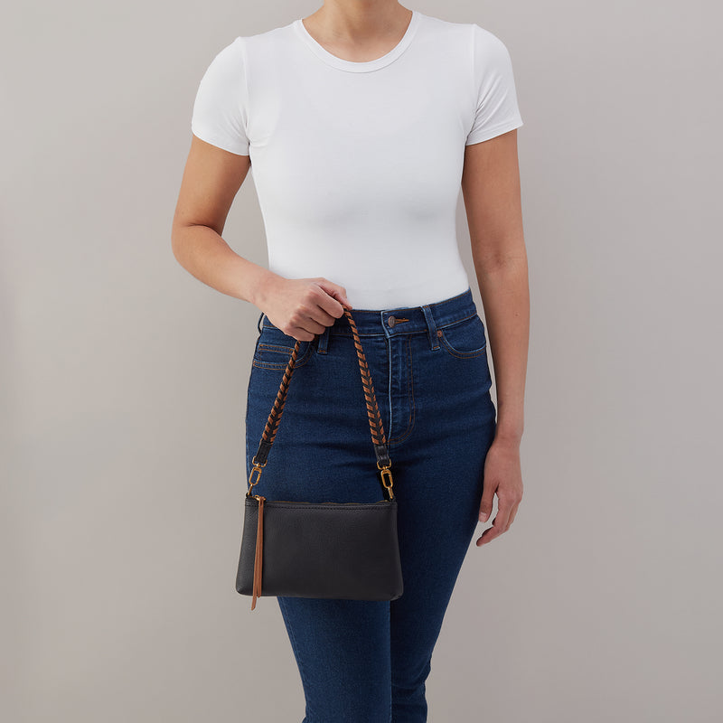 Darcy Black / Tan Crossbody Bag
