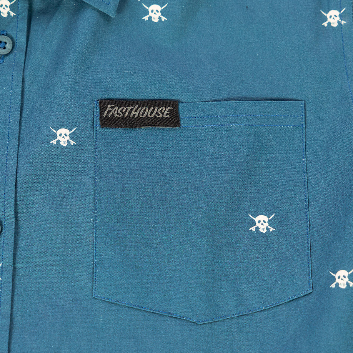 Jasper Vintage Blue Button-Up Shirt
