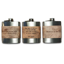 Leather Wrap Quote Flask