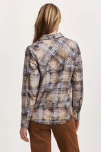 Star Distressed Flannel Shirt