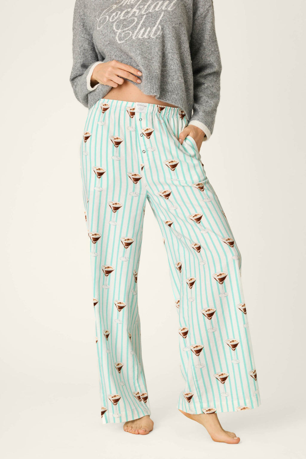 Espresso Martini Flannel PJ Pant