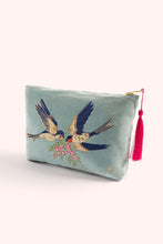 Swooping Swallows Velvet Pouch