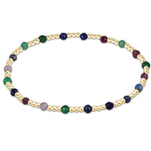 Gemstone Sincerity Gold 3mm Bead Bracelet