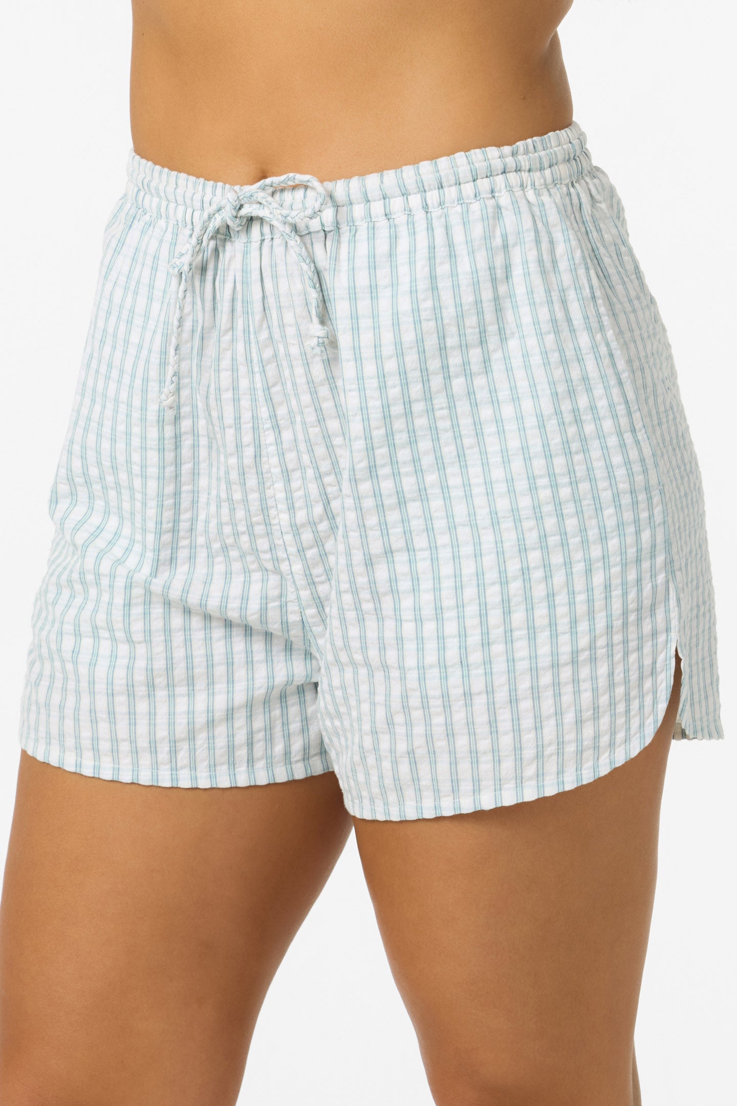Millie Winter White Seersucker Beach Short