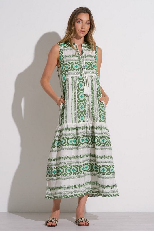 Cyprus Green Midi Dress