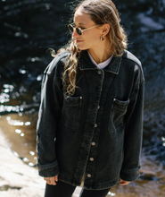 Eden Black Denim Shacket