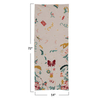 Holiday Embroidered Table Runner