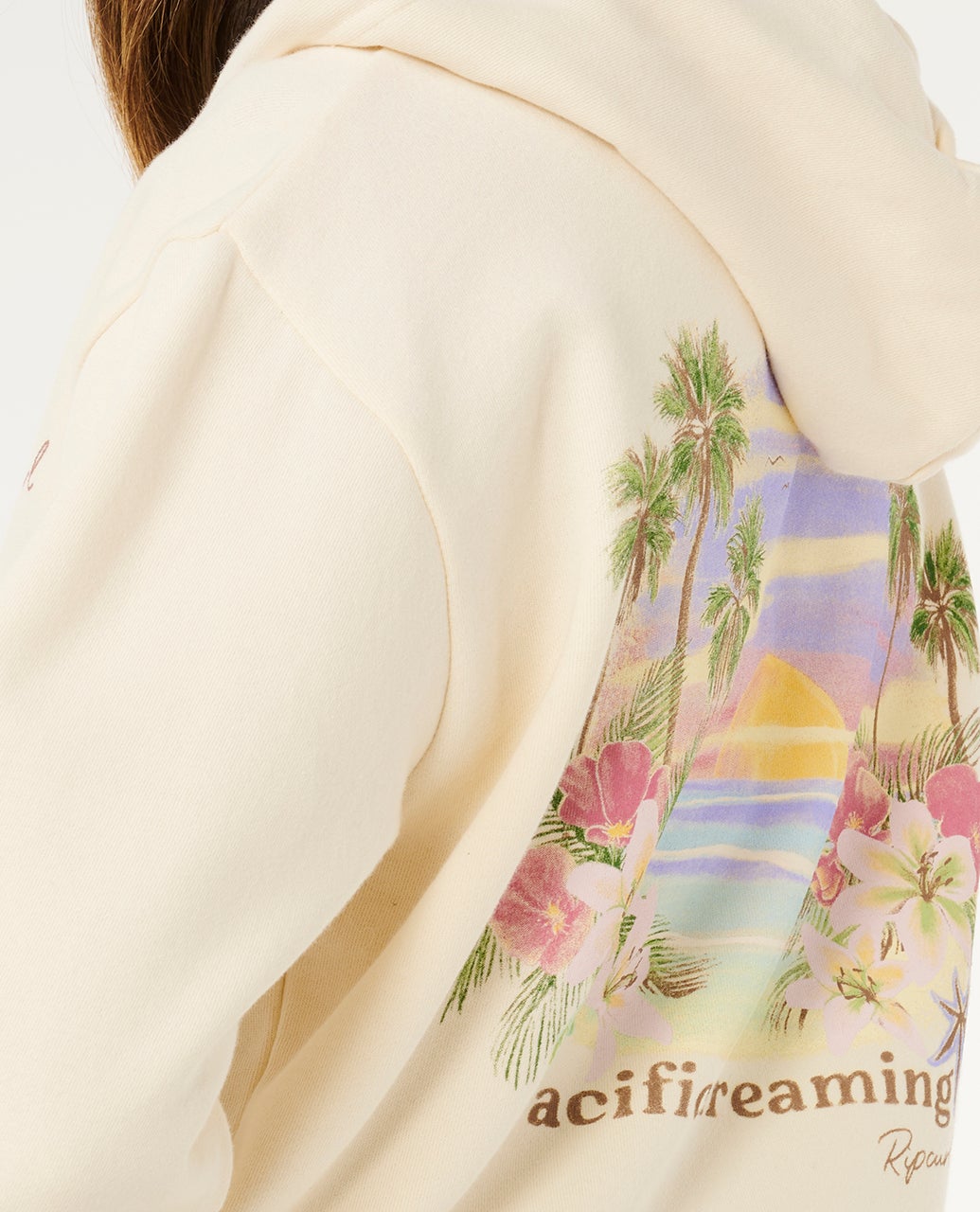 Poolside Zip-Up Graphic Hoodie