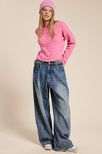 Barbie Pink Essential Button Cardigan