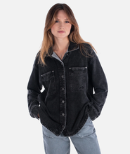 Eden Black Denim Shacket