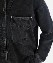 Eden Black Denim Shacket