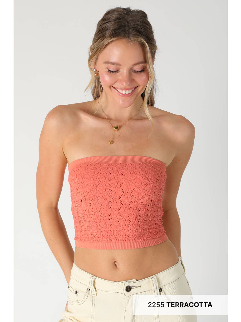 Floral Lace Tube Top